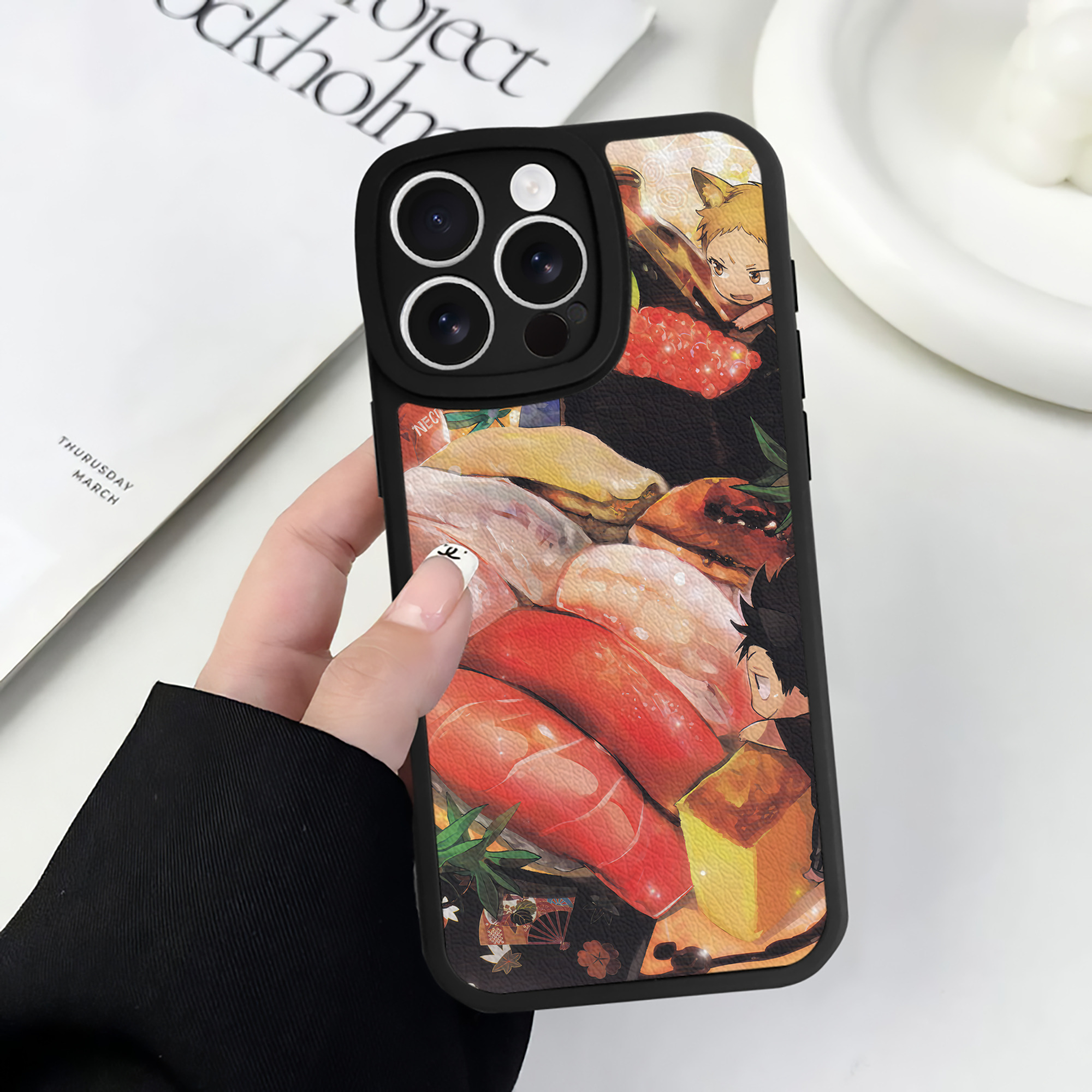 （画像用） ハイキュー!! Haikyu!! 【iPhone 16シリーズ対応】シリコンスマホケース（レザー調） 材質：シリコン